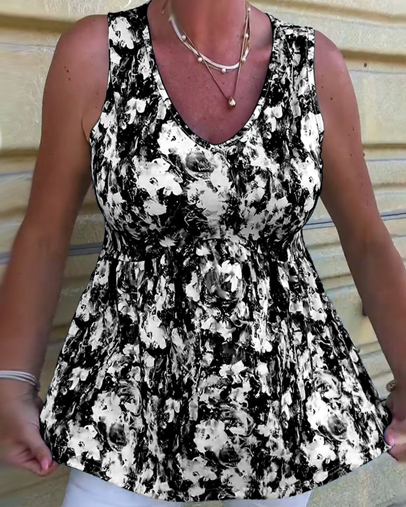 TOP DE TIRANTES SEXY ESTAMPADO SIN MANGAS