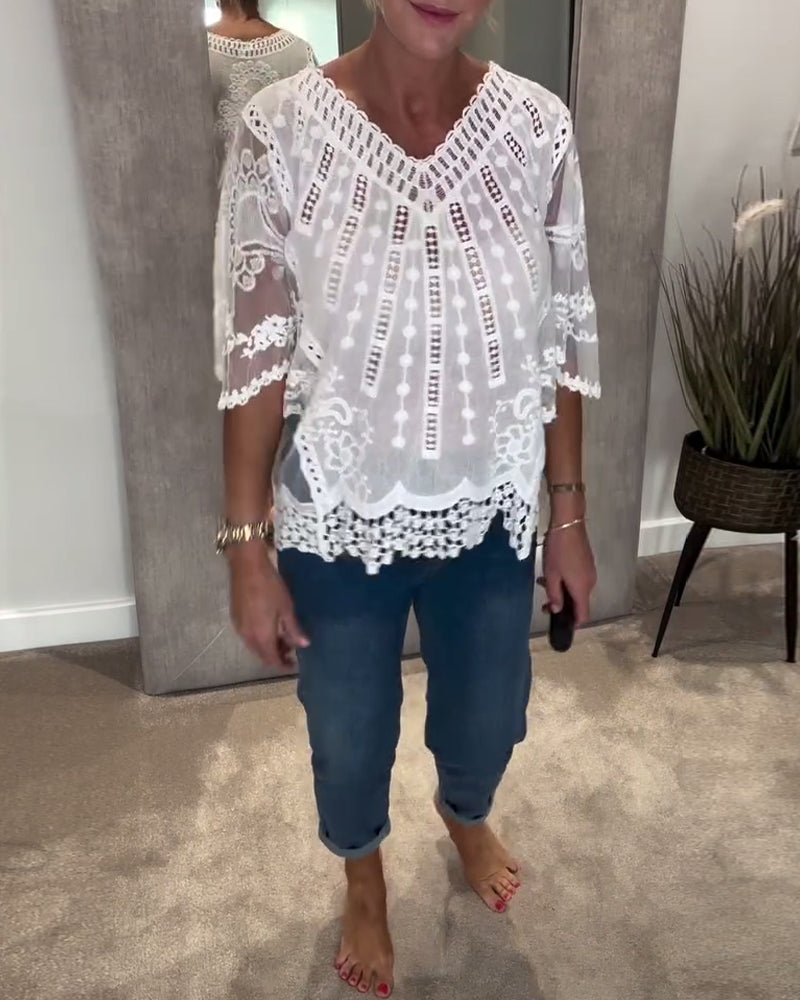 BLUSA DE V ELEGANTE