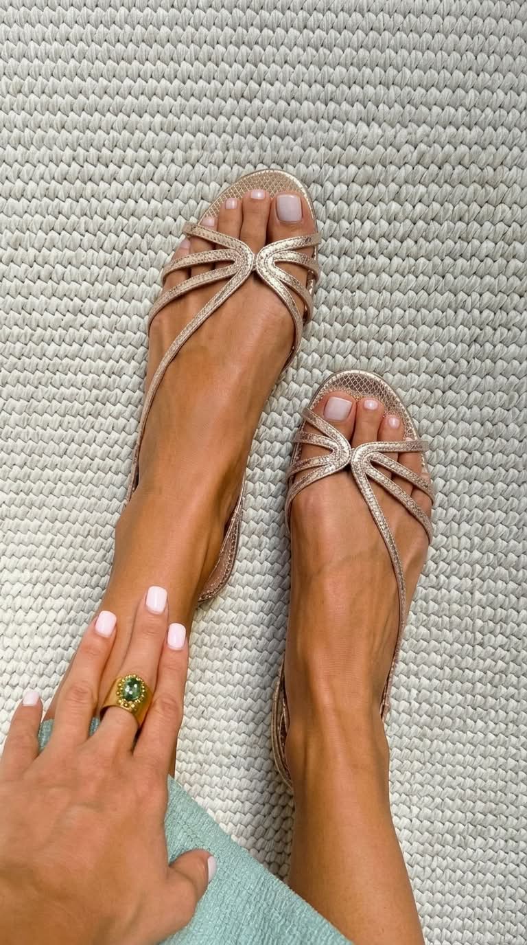 CAMILLE™ | SANDALIAS DORADAS DE ELEGANCIA VERANIEGA