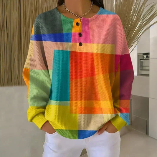DARIA LORENA | JERSEY TEXTURIZADO COLOR BLOCK JULIETTE
