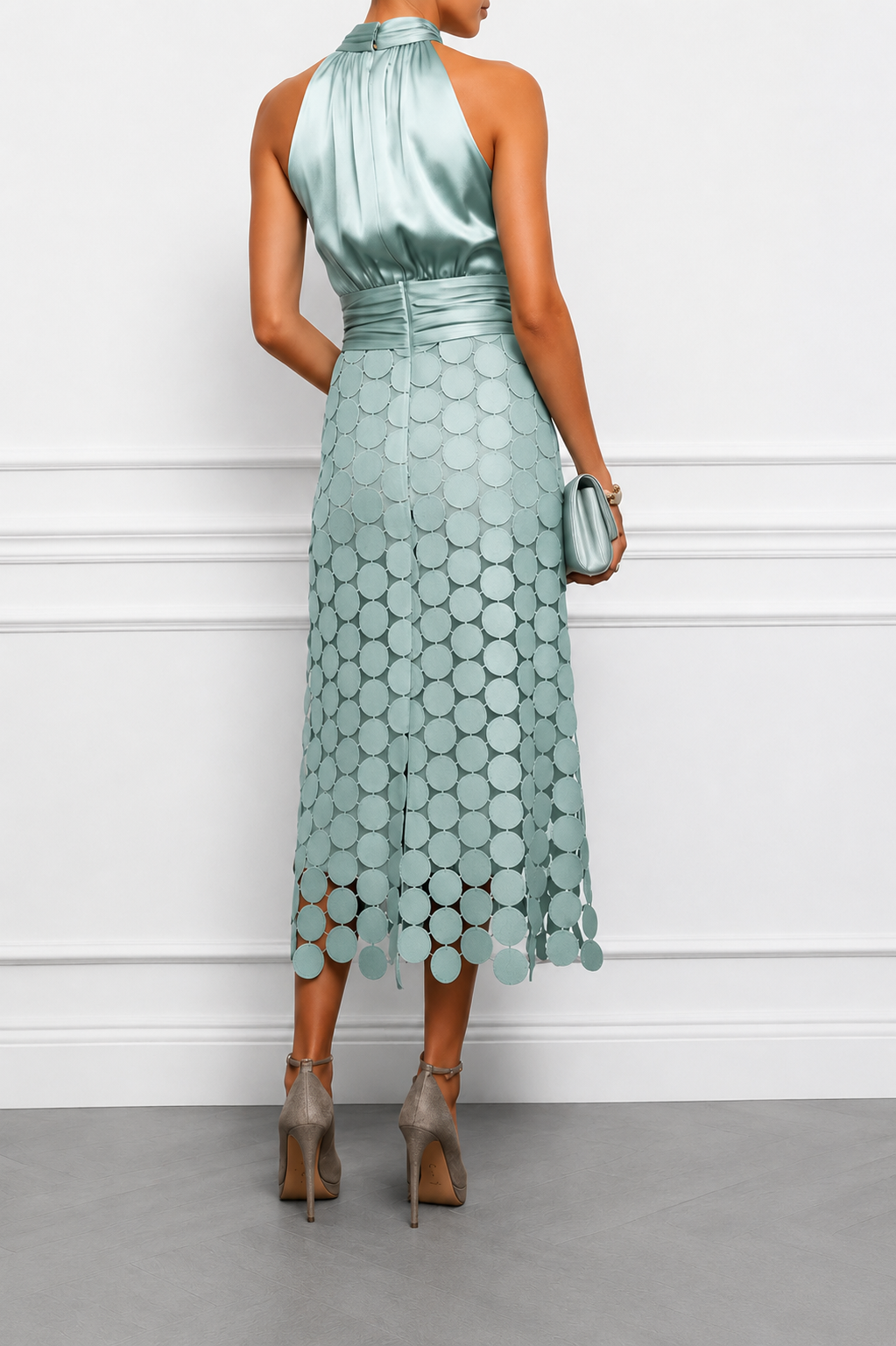 NORA | VESTIDO MIDI ELEGANTE Y NATURAL