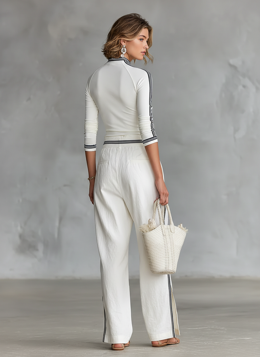 ANNE | CONJUNTO DEPORTIVO DE 2 PIEZAS CON CUELLO ALTO Y PANTALÓN