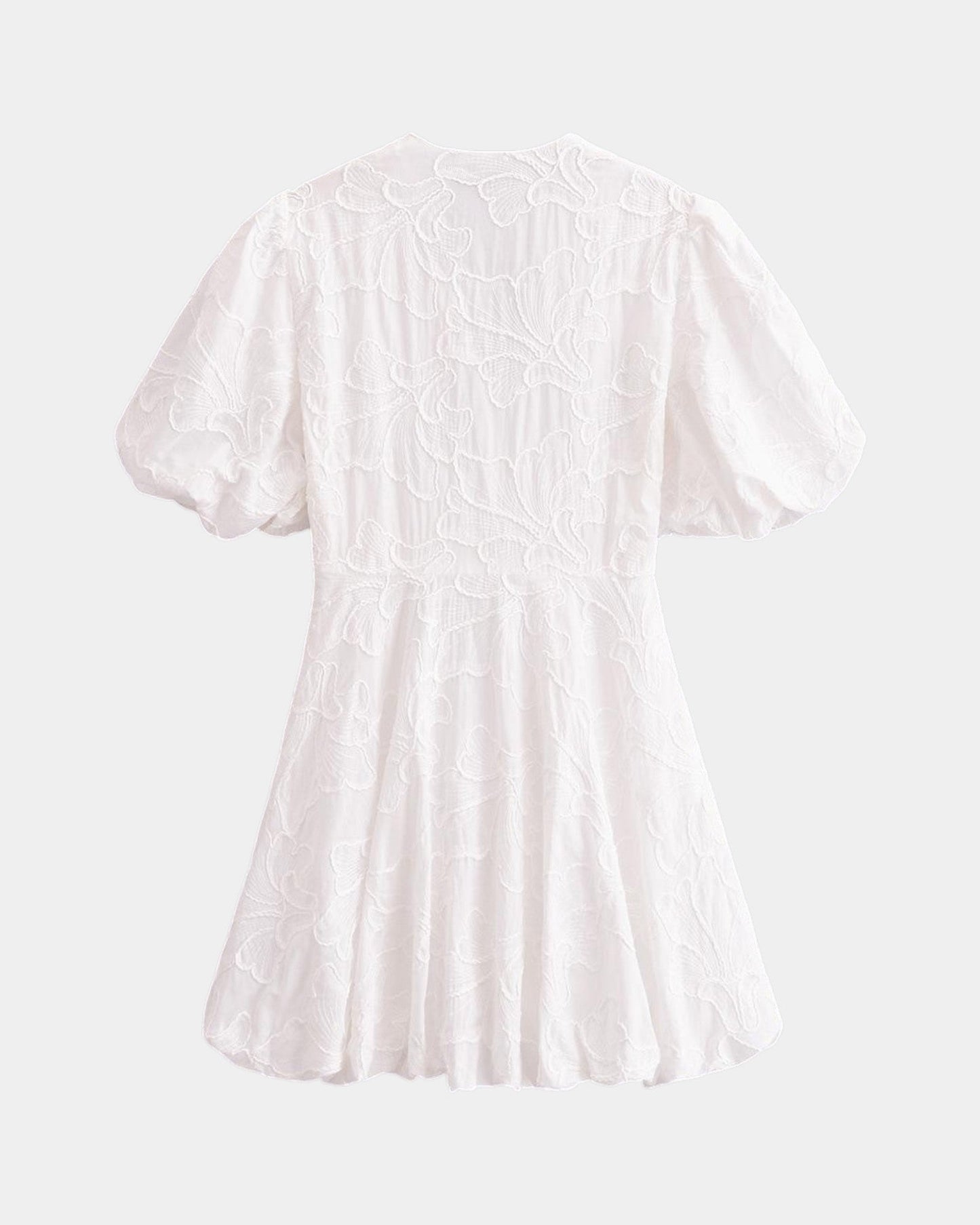 Anastasie | Minivestido bordado con mangas de volante