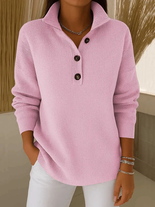 DARIA LORENA | JERSEY DE CUELLO ALTO CON BOTONES FLORENCE