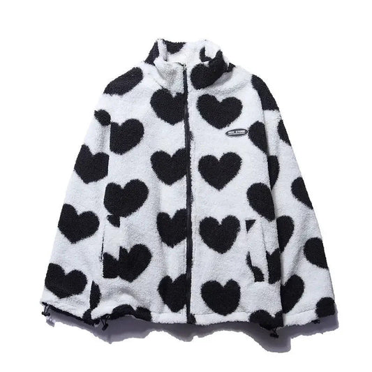 ELSIE | CHAQUETA REVERSIBLE DE CORAZONES