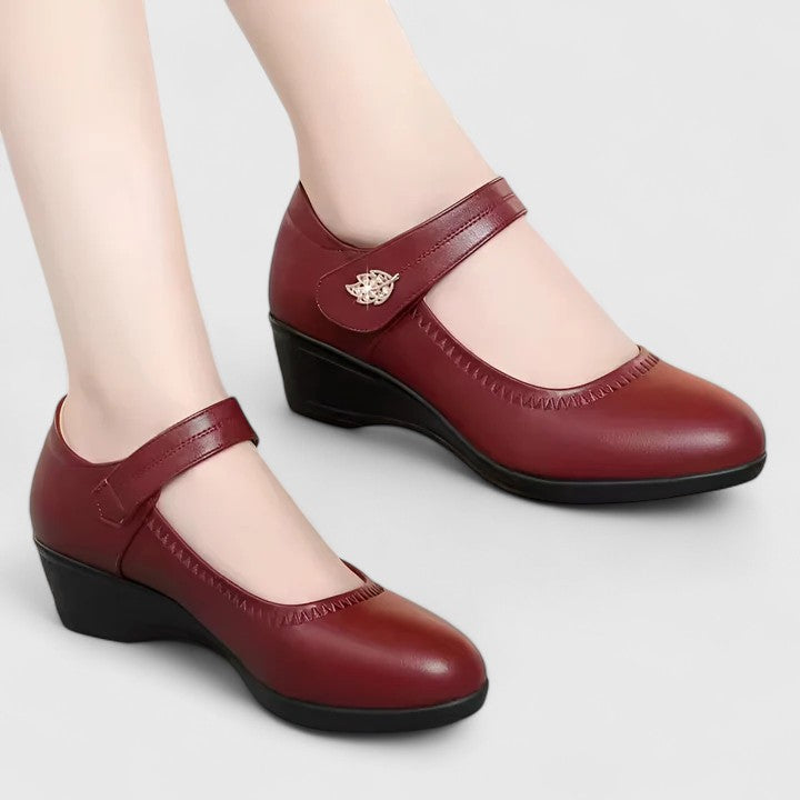 ÉLISE | ZAPATOS MERCEDITAS DE CUÑA CÓMODOS