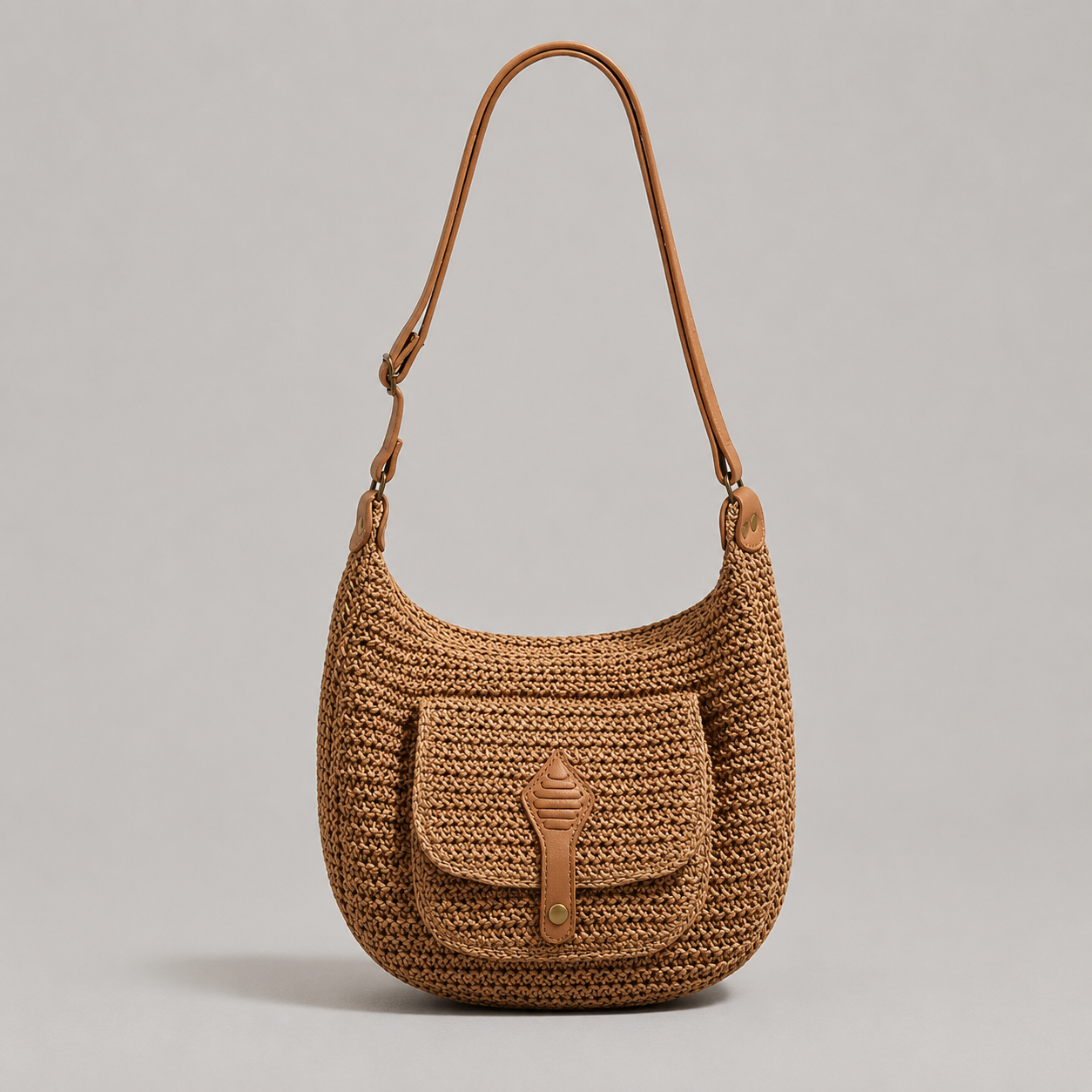 CHIARA | BOLSO DE HOMBRO TRENZADO PARA EL DÍA A DÍA - MARRÓN