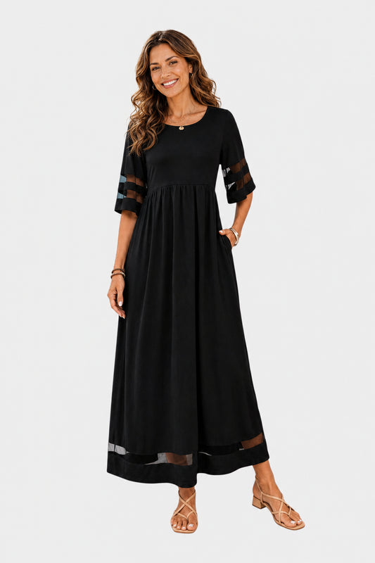 ADRIA | VESTIDO MIDI ELEGANTE Y MINIMALISTA
