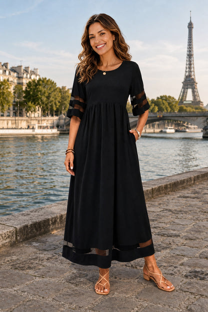 ADRIA | VESTIDO MIDI ELEGANTE Y MINIMALISTA