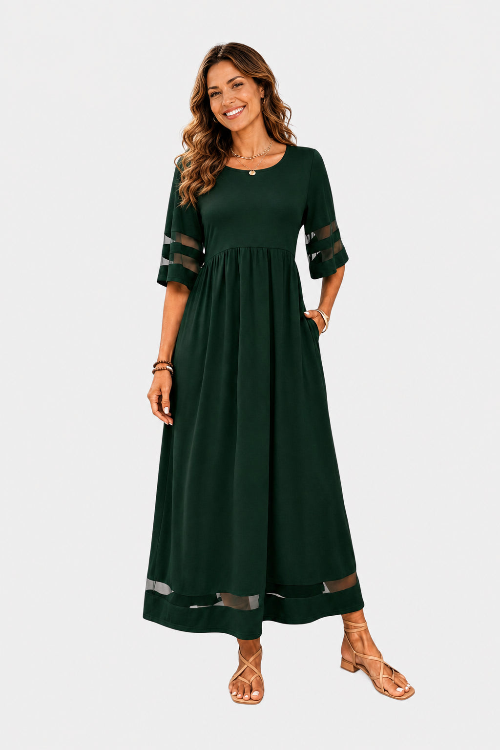 ADRIA | VESTIDO MIDI ELEGANTE Y MINIMALISTA