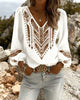 BLUSA MANGA ABULLONADA CUELLO DE V CORTE HOLGADO