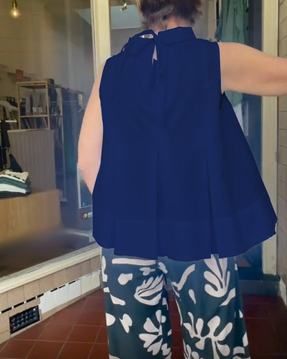 BLUSA SIN MANGAS LISA SENCILLO