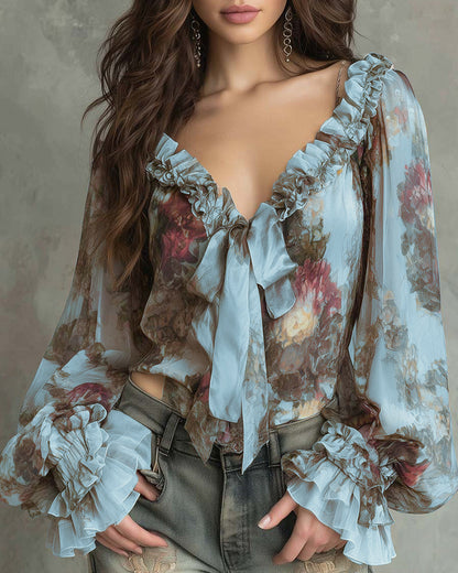 BLUSA ESTAMPADO LOTO ELEGANTE