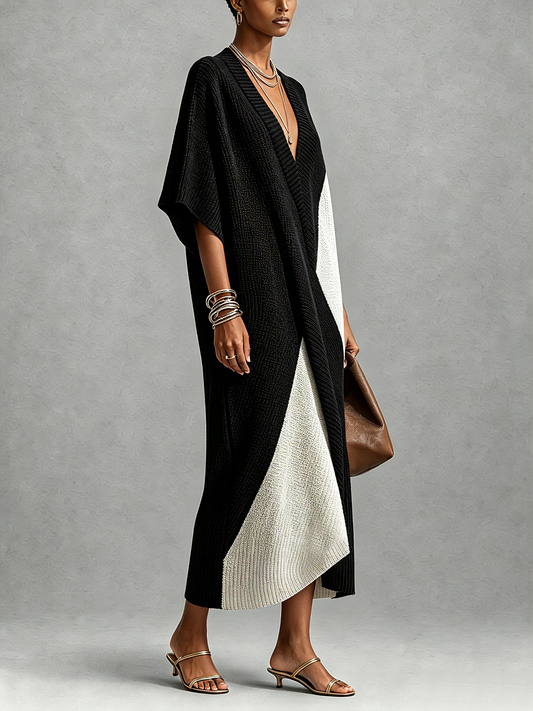 VÉRA | VESTIDO ÉBANO Y MARFIL