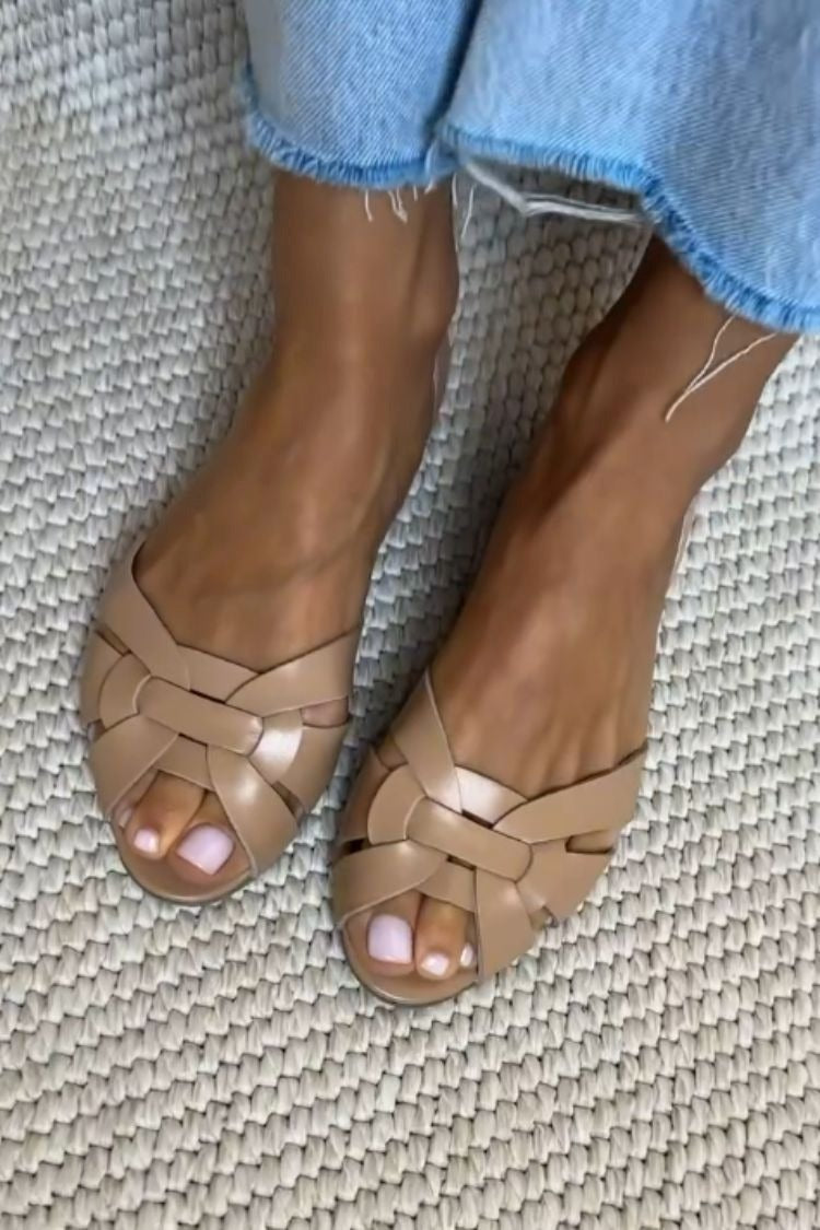 SERAFINA™ | SANDALIAS TRENZADAS NATURALES