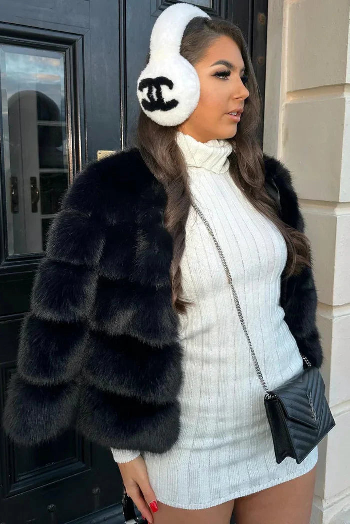 ROSITA | CHAQUETA CÁLIDA DE PELO SINTÉTICO