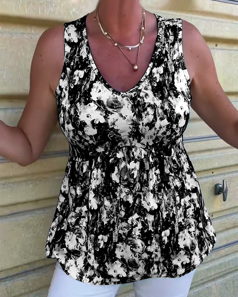 TOP DE TIRANTES SEXY ESTAMPADO SIN MANGAS