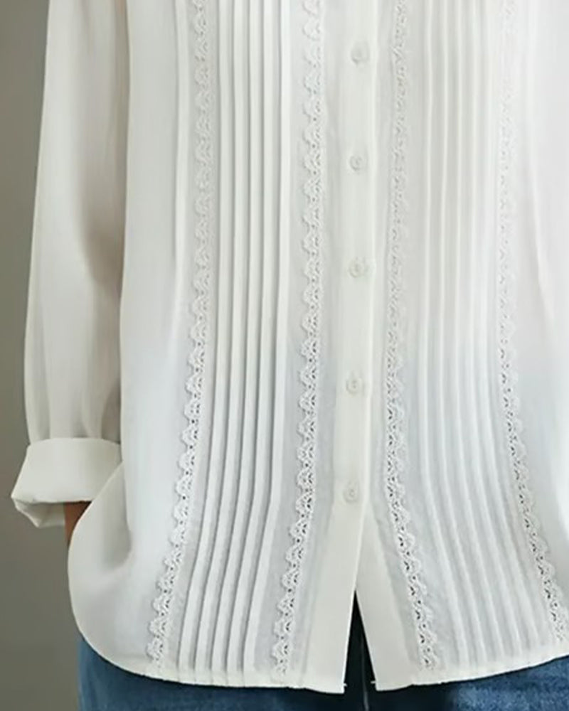 CAMISA CUELLO BEBÉ LISA MANGA LARGA