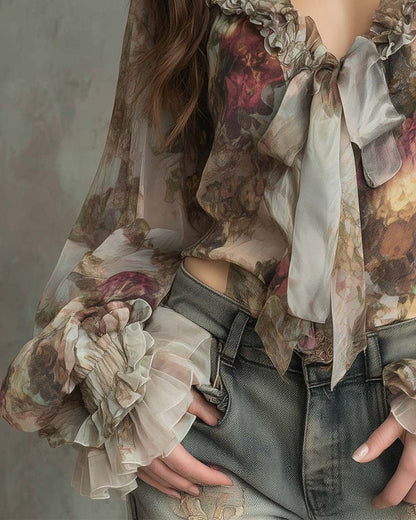 BLUSA ESTAMPADO LOTO ELEGANTE