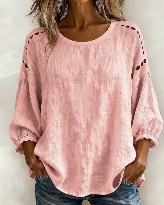 BLUSA CALADO 100% ALGODÓN