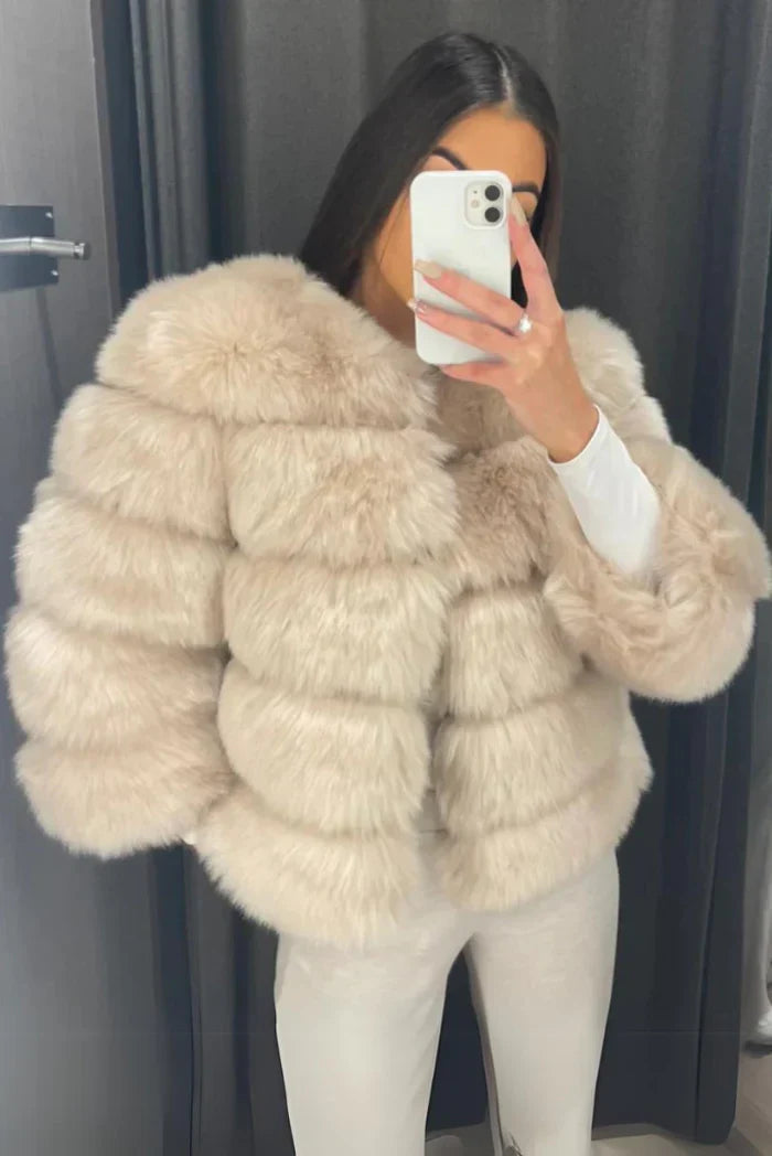 ROSITA | CHAQUETA CÁLIDA DE PELO SINTÉTICO
