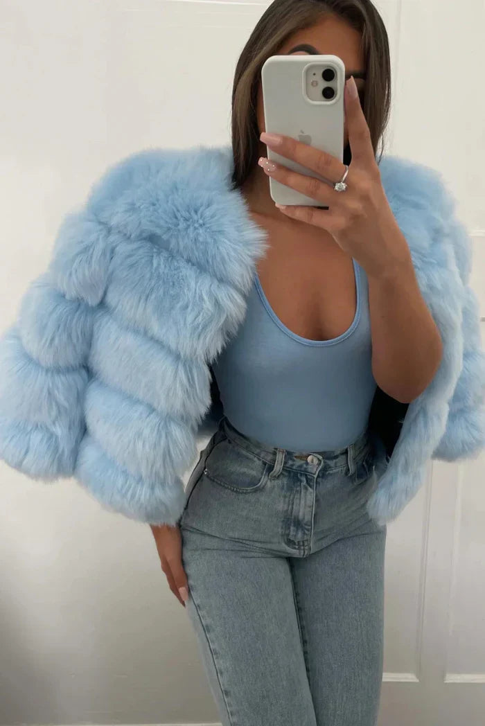 ROSITA | CHAQUETA CÁLIDA DE PELO SINTÉTICO