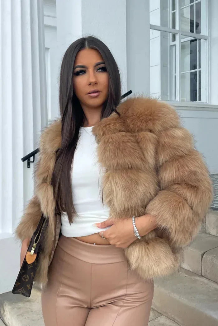 ROSITA | CHAQUETA CÁLIDA DE PELO SINTÉTICO
