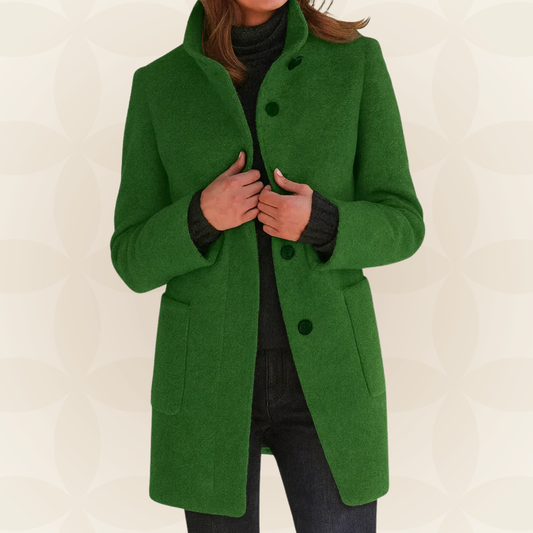 ANNA | CHAQUETA CÓMODA DE MUJER CON CUELLO ALTO