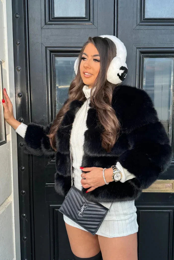 ROSITA | CHAQUETA CÁLIDA DE PELO SINTÉTICO