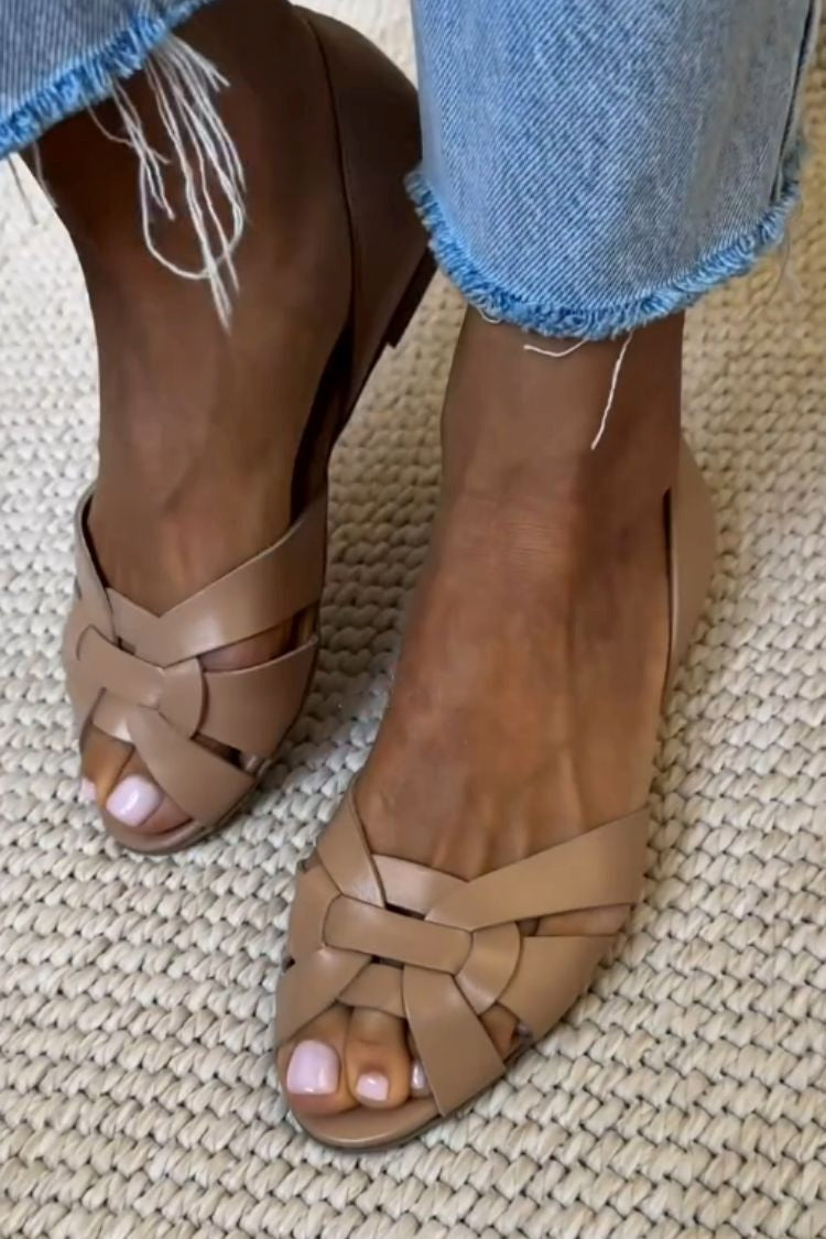 SERAFINA™ | SANDALIAS TRENZADAS NATURALES