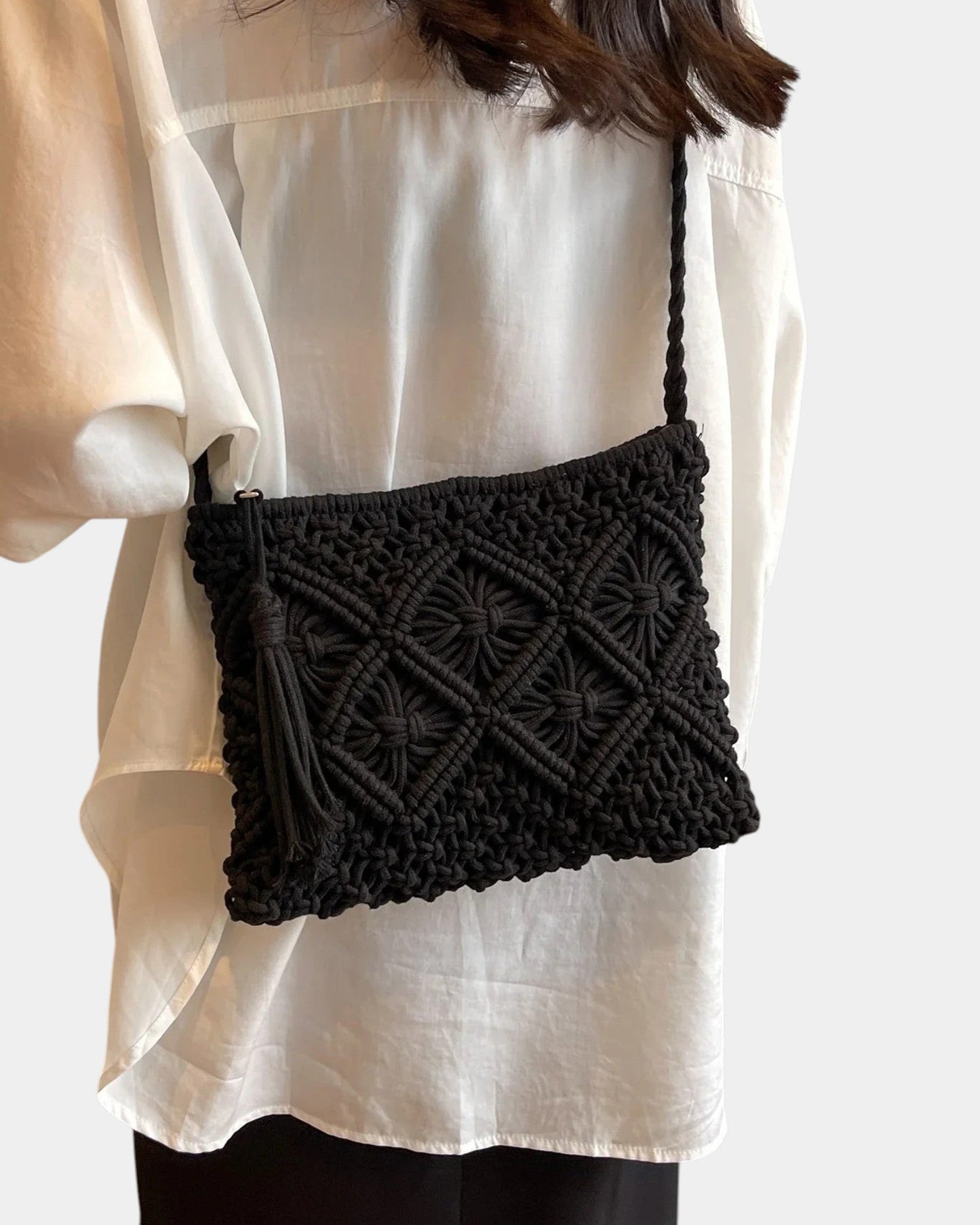 PATRICIA | BOLSO BANDOLERA EFECTO TEJIDO