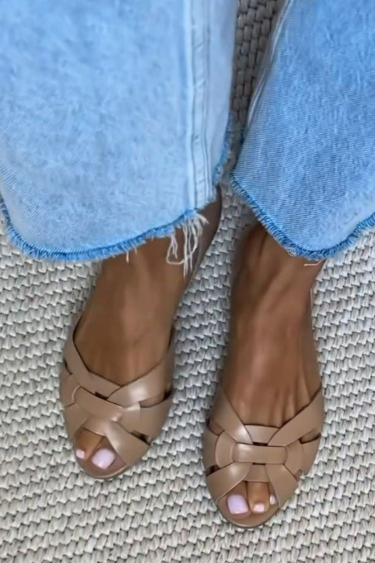 SERAFINA™ | SANDALIAS TRENZADAS NATURALES