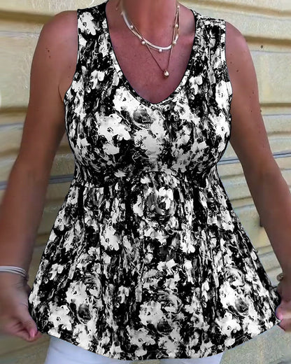 TOP DE TIRANTES SEXY ESTAMPADO SIN MANGAS