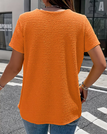 CAMISETA CUELLO PETER PAN TRES BOTONES
