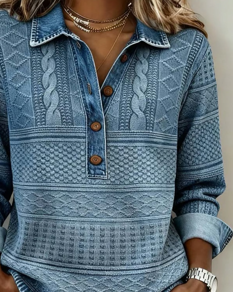 SUDADERA MODERNO MEDIO-ABOTONADO SOLAPA