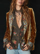 MARCELLINE | BLAZER VINTAGE DE PATCHWORK CON ESTAMPADO FLORAL