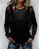 TOP FINO BRILLANTE CUELLO