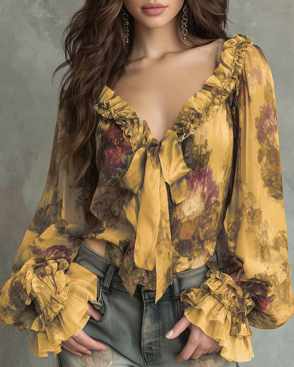 BLUSA ESTAMPADO LOTO ELEGANTE