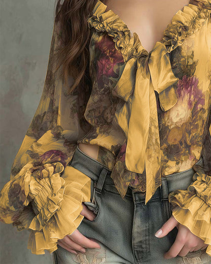 BLUSA ESTAMPADO LOTO ELEGANTE