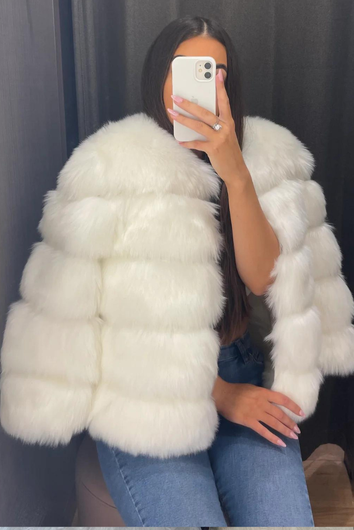 ROSITA | CHAQUETA CÁLIDA DE PELO SINTÉTICO
