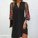 Camille | Robe Élégante à Manches Fleuries