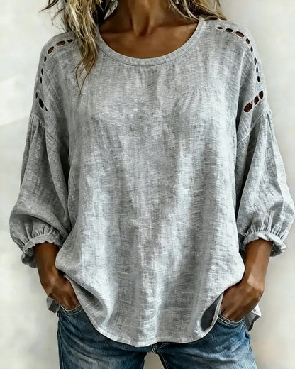 BLUSA CALADO 100% ALGODÓN
