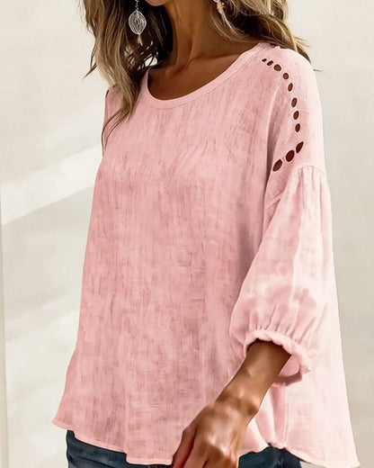 BLUSA CALADO 100% ALGODÓN