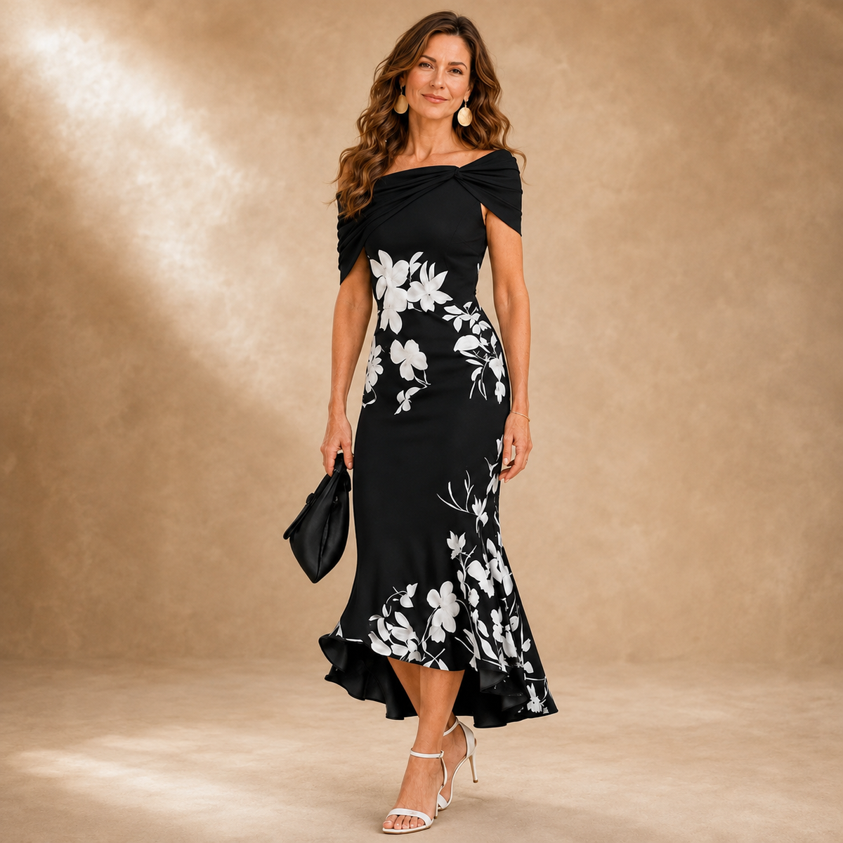 FLORA | VESTIDO MIDI FLORAL ENTALLADO