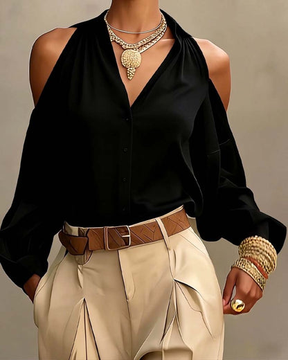 BLUSA HOMBROS DESCUBIERTOS MODERNO