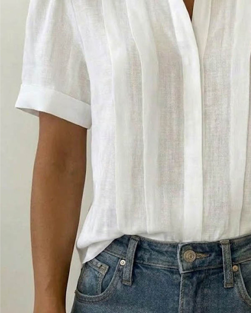 CAMISA VERTICAL PLISADO SOLAPA