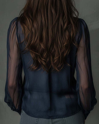 BLUSA MEDIA CREMALLERA PUNTO MANGAS-LARGAS