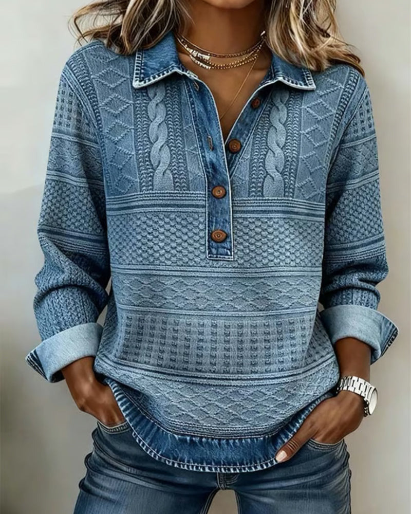 SUDADERA MODERNO MEDIO-ABOTONADO SOLAPA