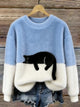 CRISTINA | JERSEY OVERSIZE ELEGANTE CON GATO