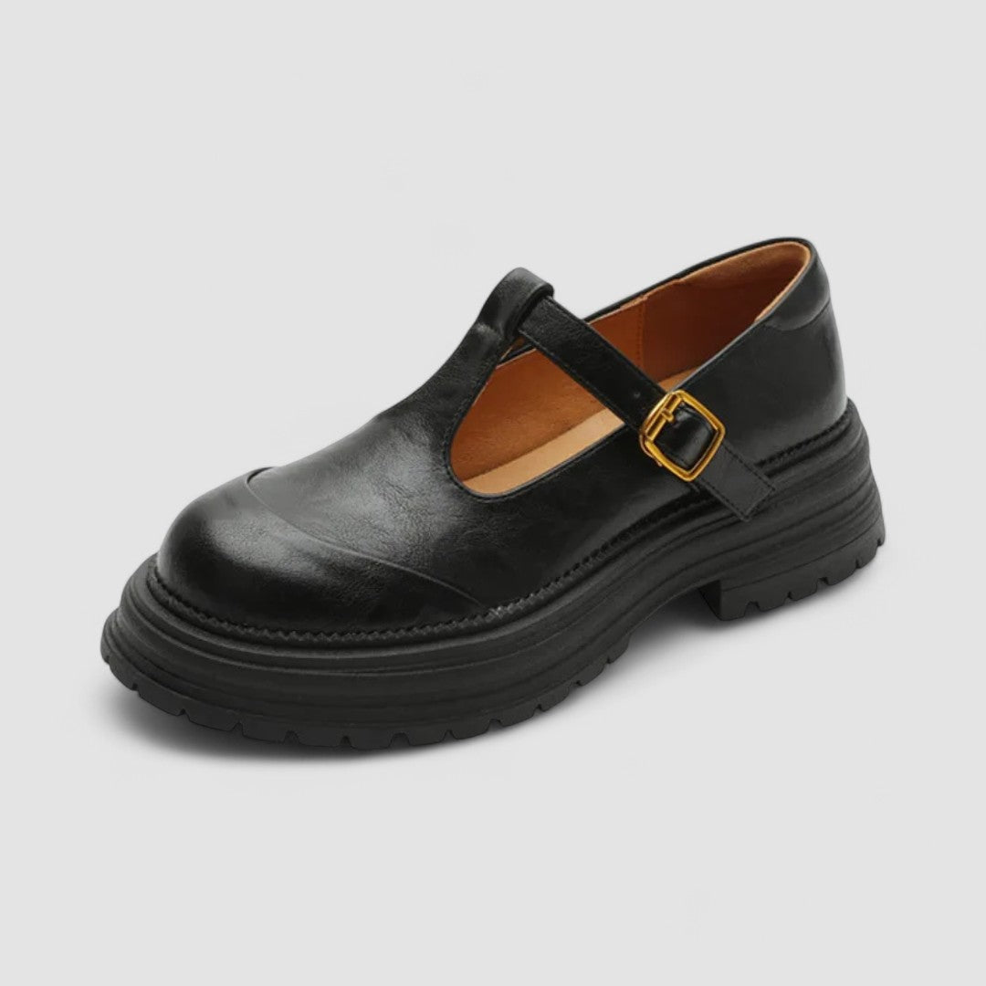 CHLOÉ | ZAPATOS CON CORREA EN T Y SUELA DENTADA